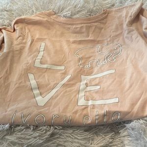 ivory ella light pink long sleeve